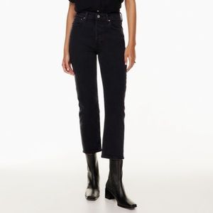 Aritzia black arlo jeans size 23